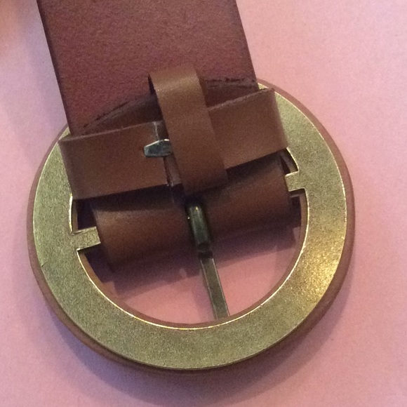 Another Line Split Leather Wood & Studs Buckle M - Picture 3 of 6